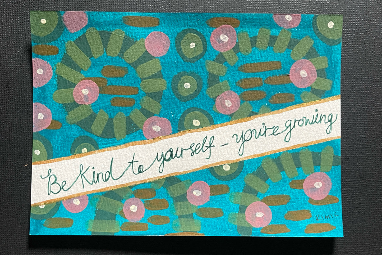 3# A5 Encouragement Card Set – 6 Hand-Painted Originals by Kimi C