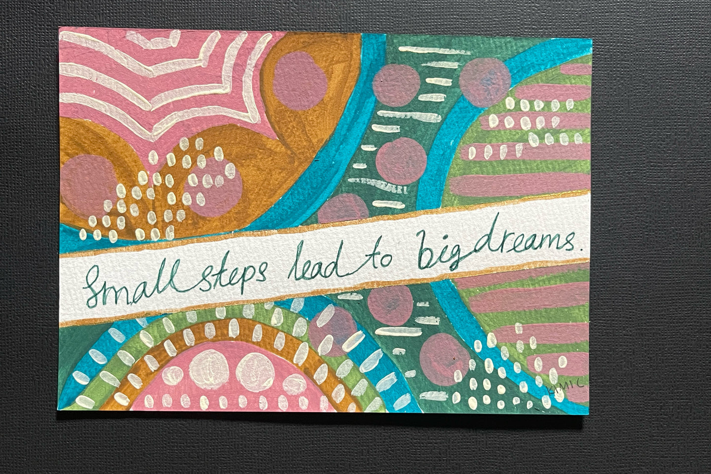 3# A5 Encouragement Card Set – 6 Hand-Painted Originals by Kimi C
