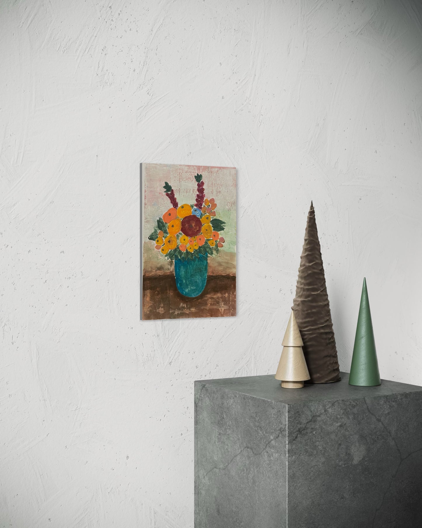 Blooming Joy – Original Acrylic Artwork (A4) by Kimi C