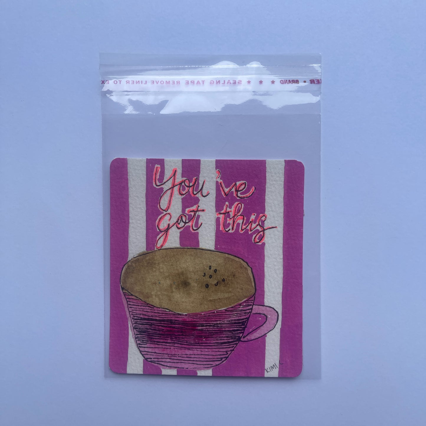 You’ve Got This — Mini Hand-Painted Encouragement Card | Original Art