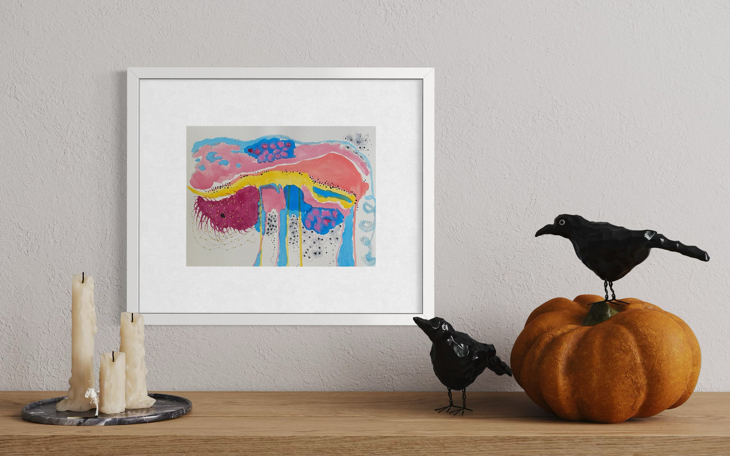 Dreamy Waves — A4+ Original Art on Paper