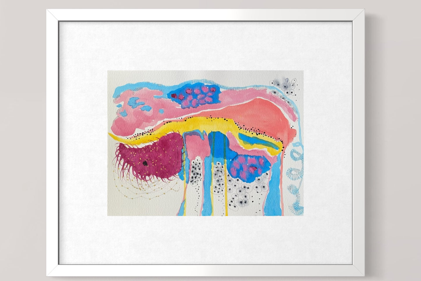 Dreamy Waves — A4+ Original Art on Paper