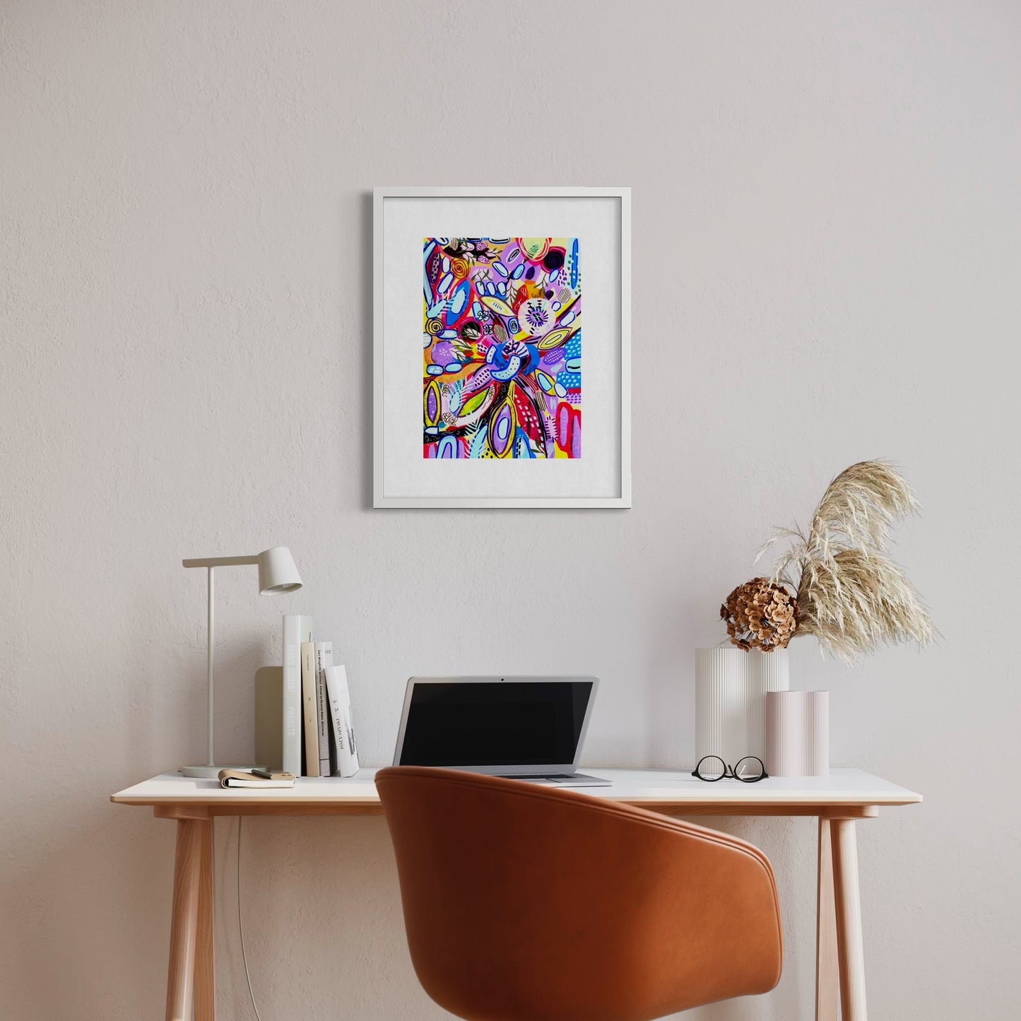 Vibrant Garden — A3 Original Art on Paper