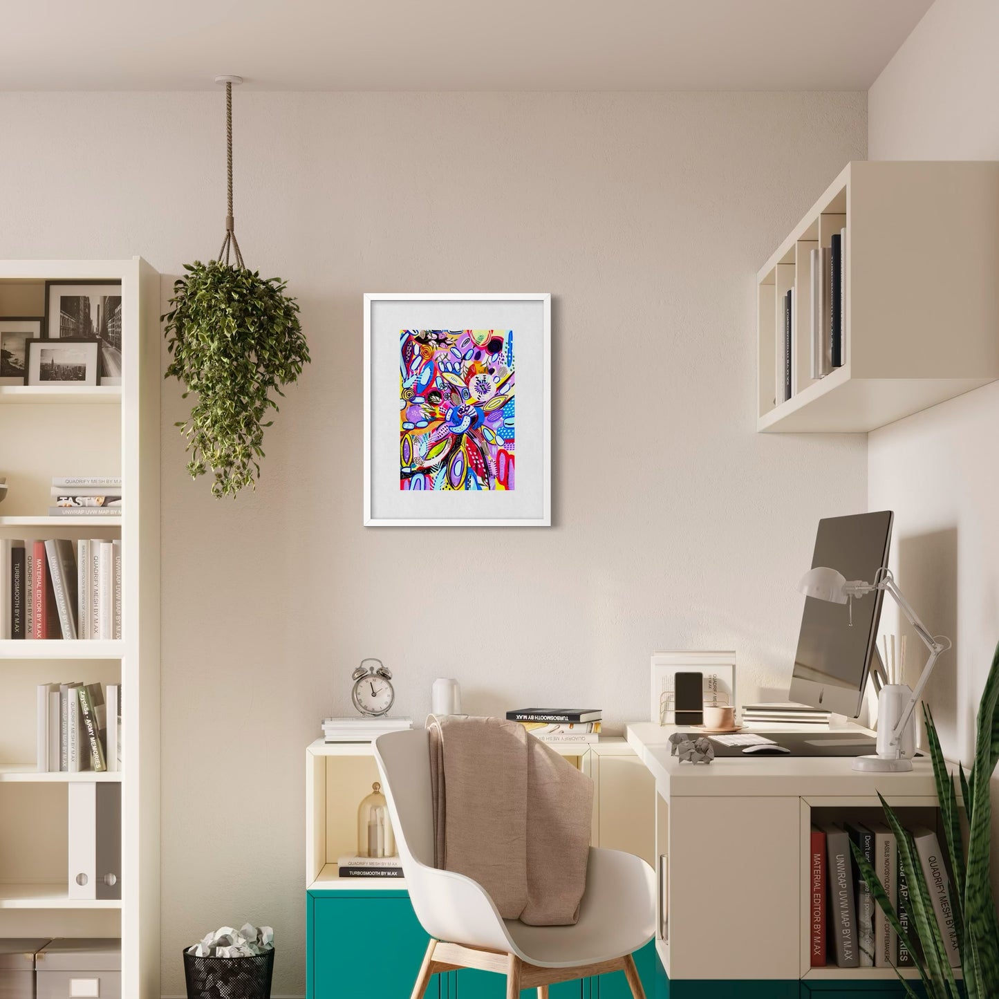 Vibrant Garden — A3 Original Art on Paper