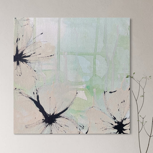 Quiet Strength — Original Abstract Canvas Painting (20 × 20 cm)