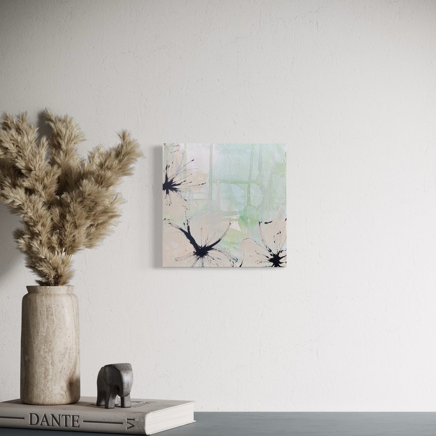 Quiet Strength — Original Abstract Canvas Painting (20 × 20 cm)