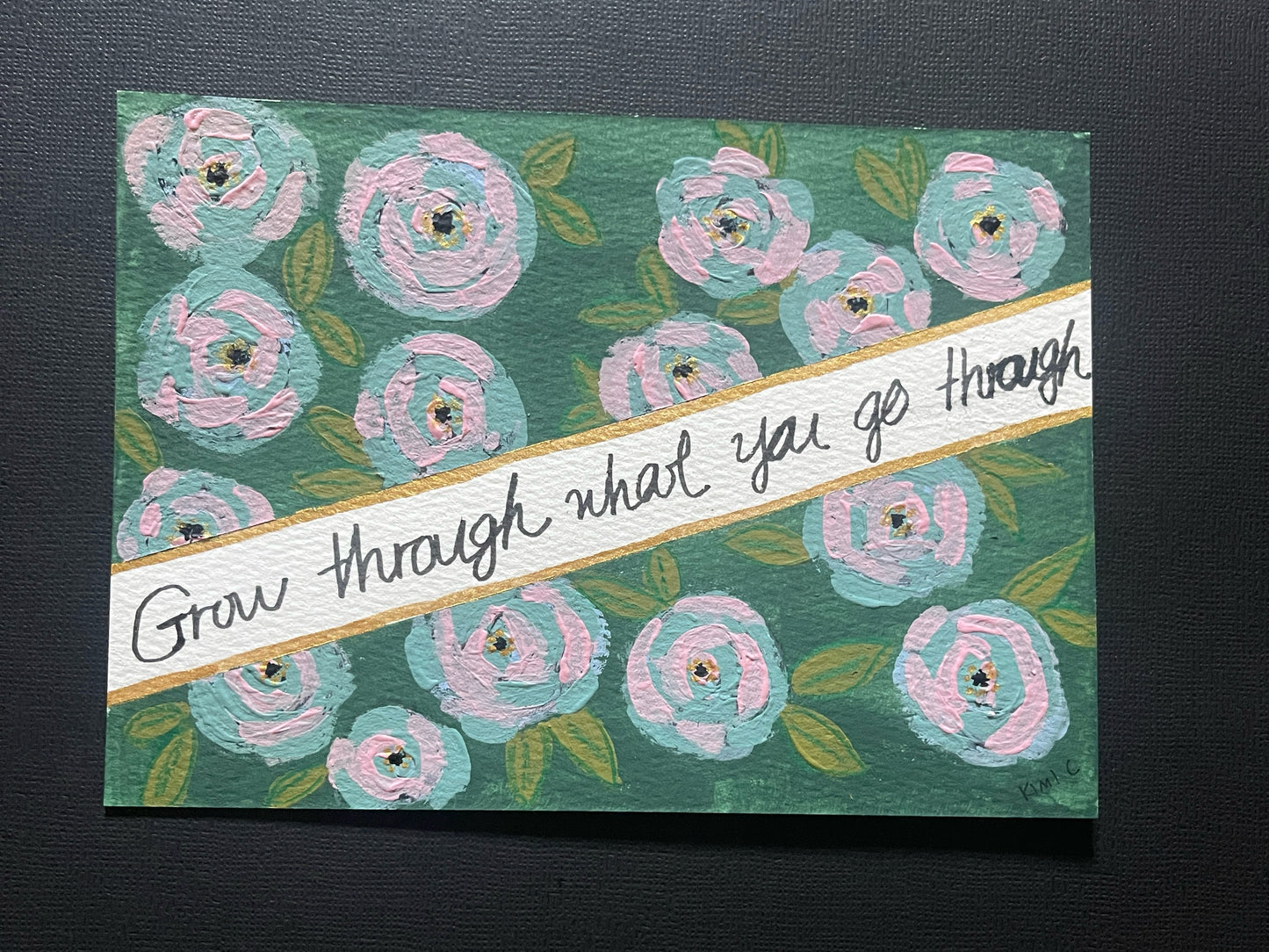 A5 Encouragement Card Set – 6 Hand-Painted Originals by Kimi C