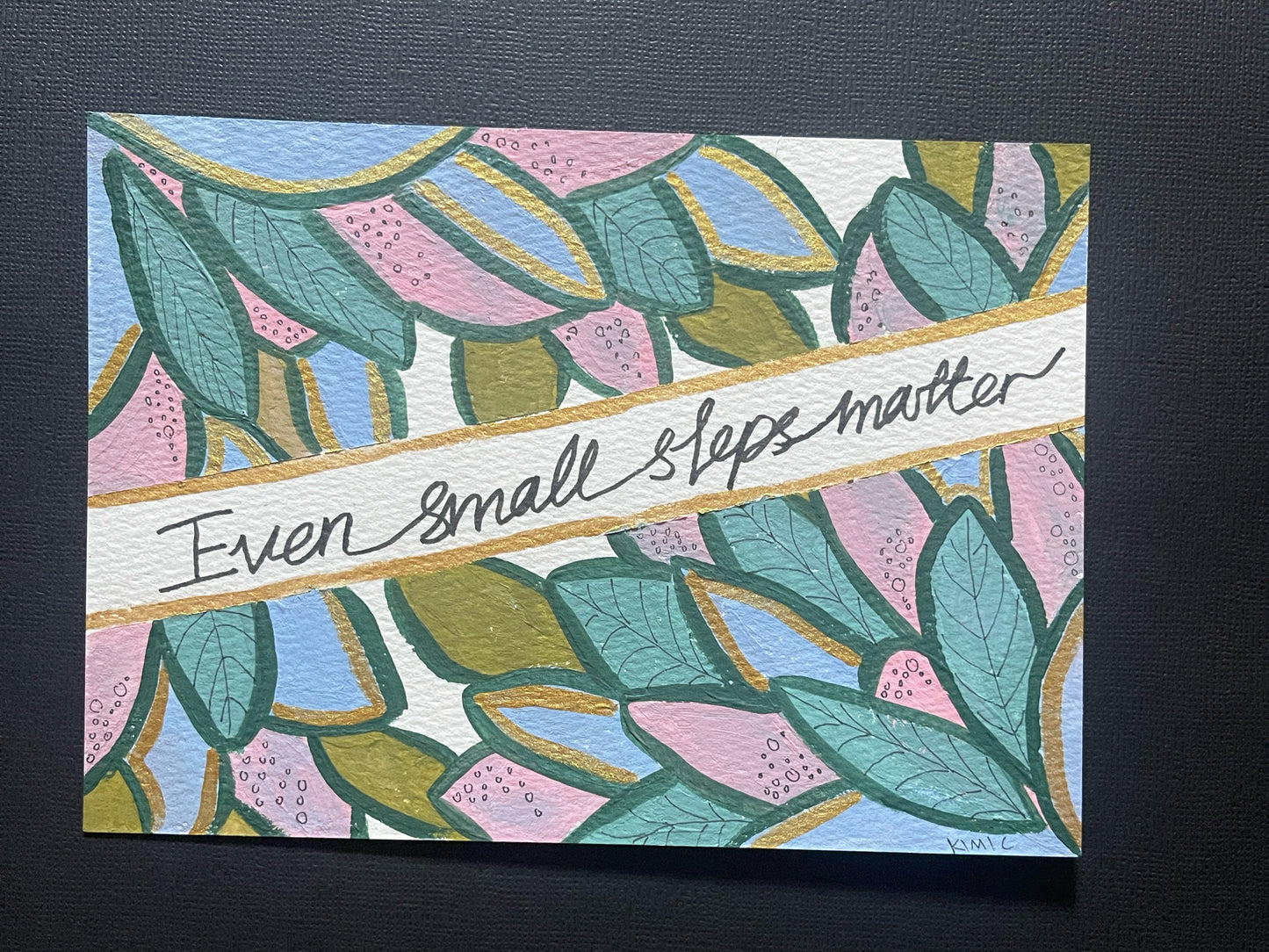 A5 Encouragement Card Set – 6 Hand-Painted Originals by Kimi C