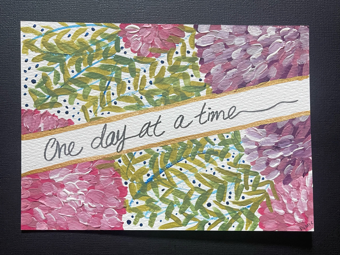 2# A5 Encouragement Card Set – 6 Hand-Painted Originals by Kimi C