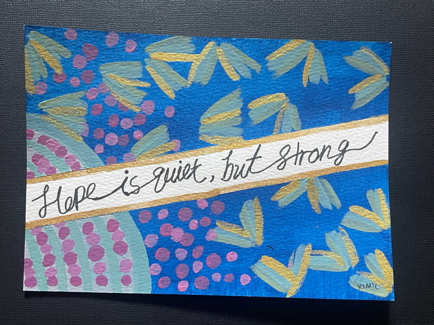 2# A5 Encouragement Card Set – 6 Hand-Painted Originals by Kimi C