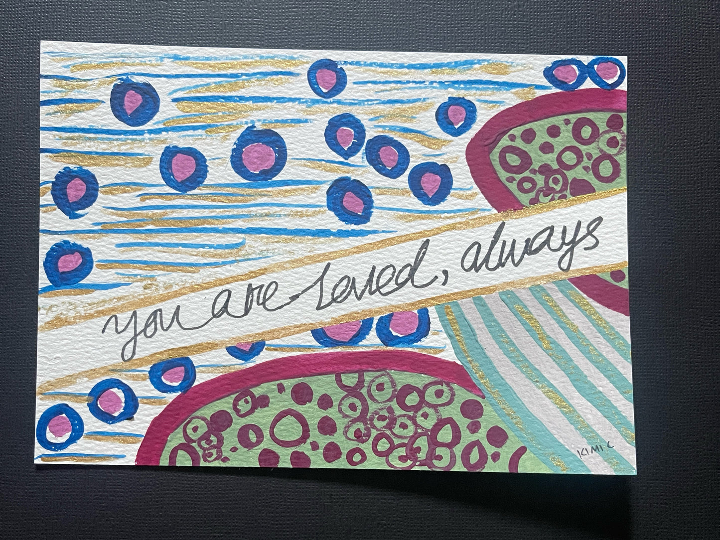 2# A5 Encouragement Card Set – 6 Hand-Painted Originals by Kimi C